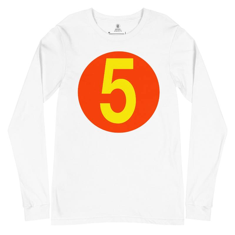 Womens Graphic Long Sleeve T-Shirts: Numbers 1-10
