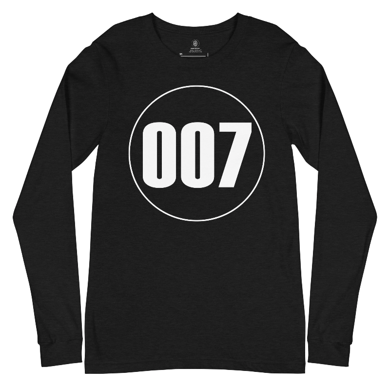 Womens Graphic Long Sleeve T-Shirts: Numbers 007-09