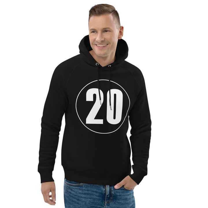 Unisex pullover hoodie: White on Black 20