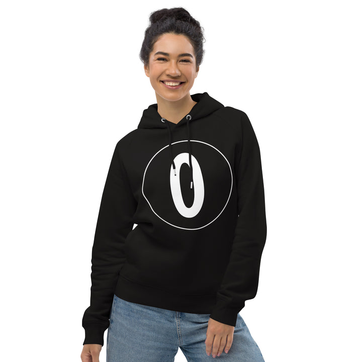 Unisex pullover hoodie: White on Black 0