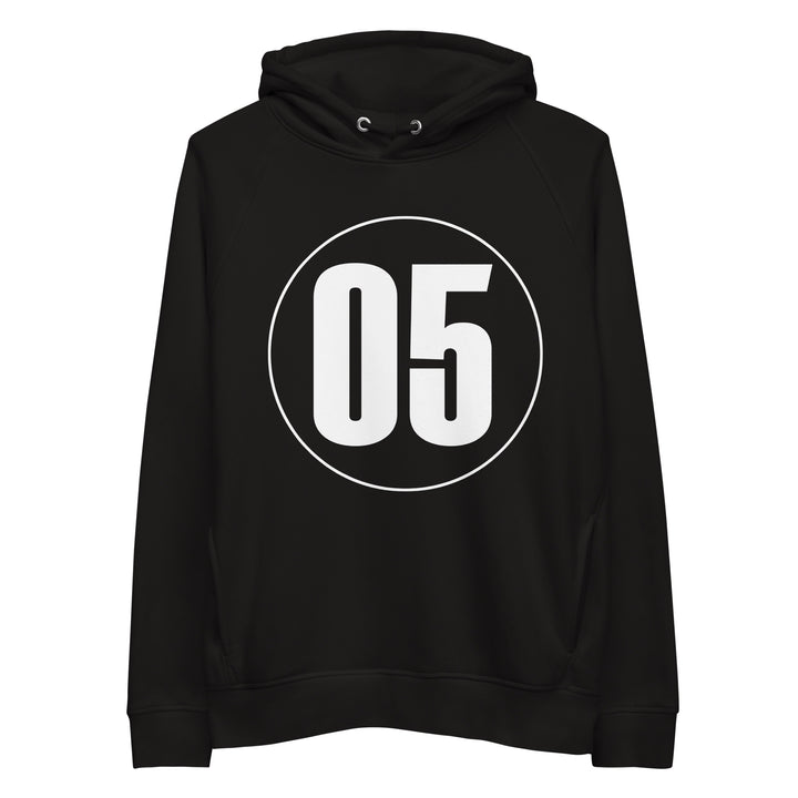 Unisex pullover hoodie: White on Black 05