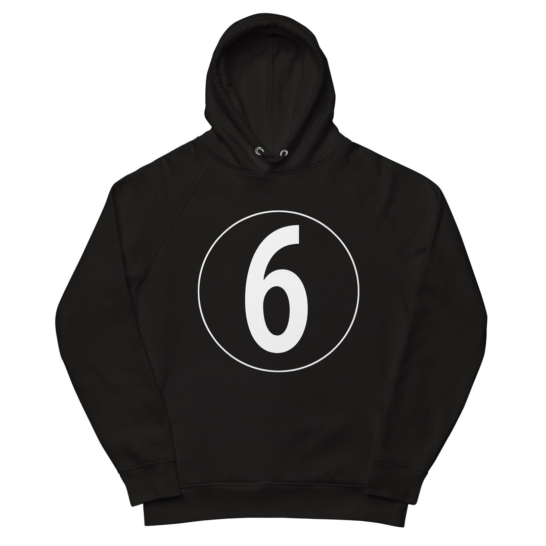 Unisex pullover hoodie: White on Black 6