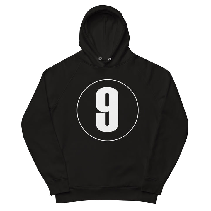 Unisex pullover hoodie: White on Black 9