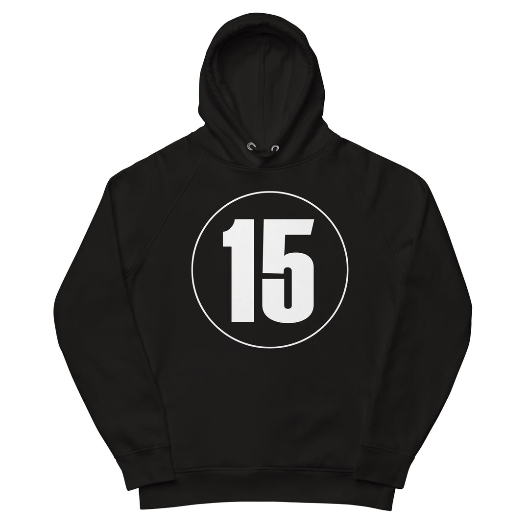 Unisex pullover hoodie: White on Black 15