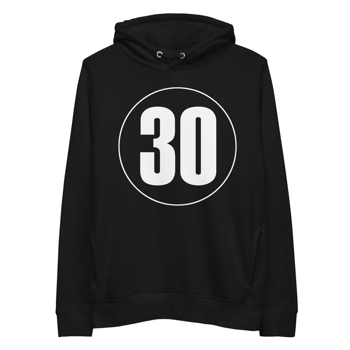 Unisex pullover hoodie: White on Black 30