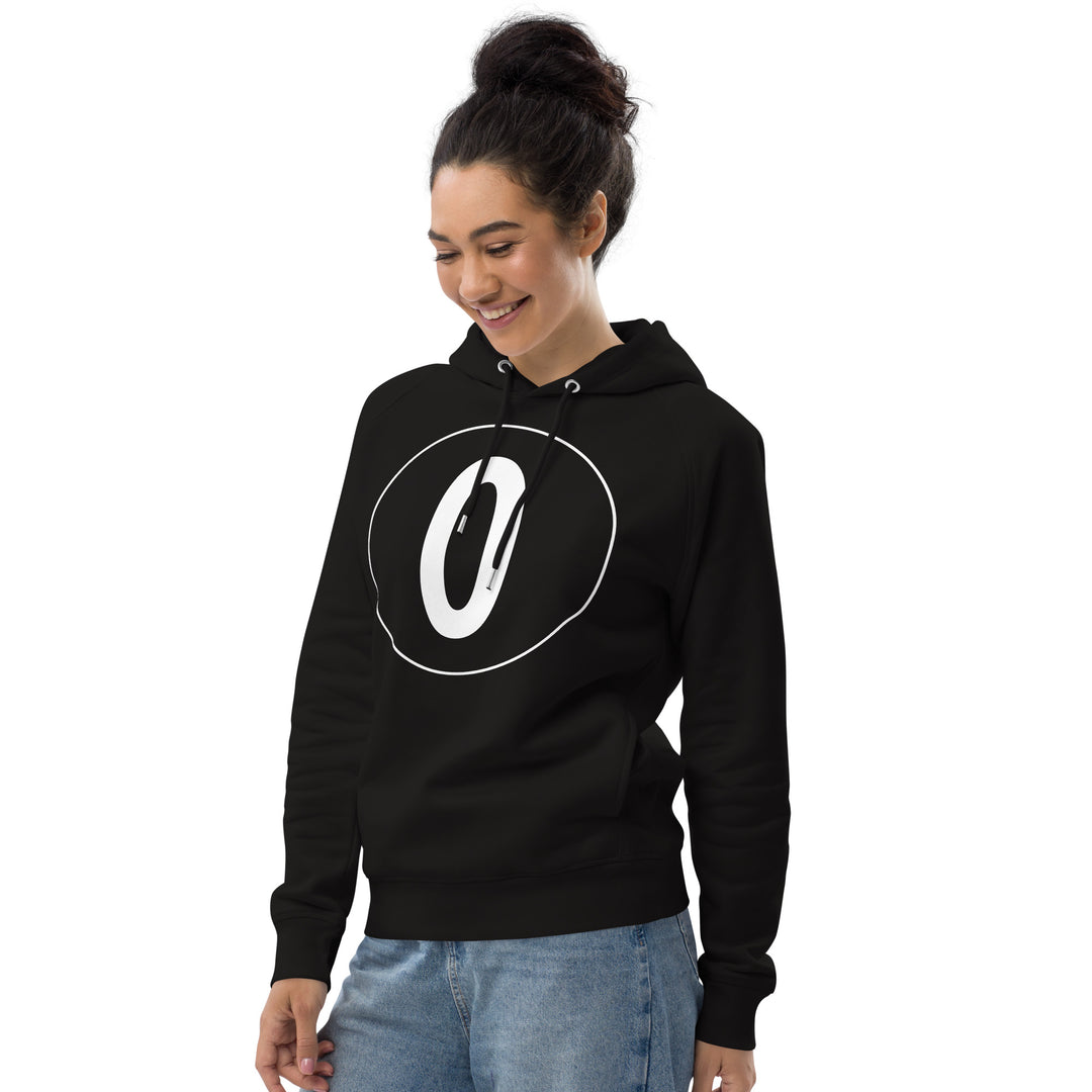 Unisex pullover hoodie: White on Black 0