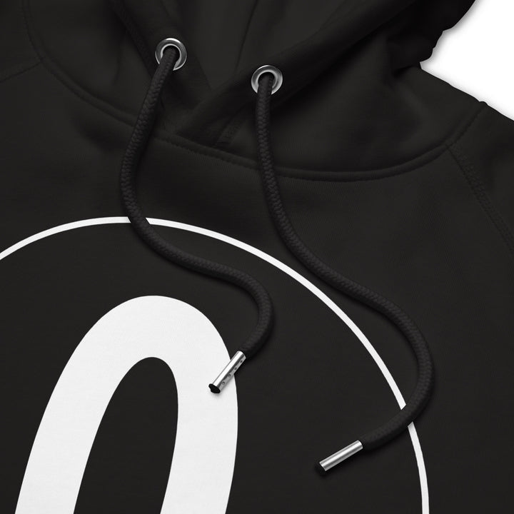 Unisex pullover hoodie: White on Black 0