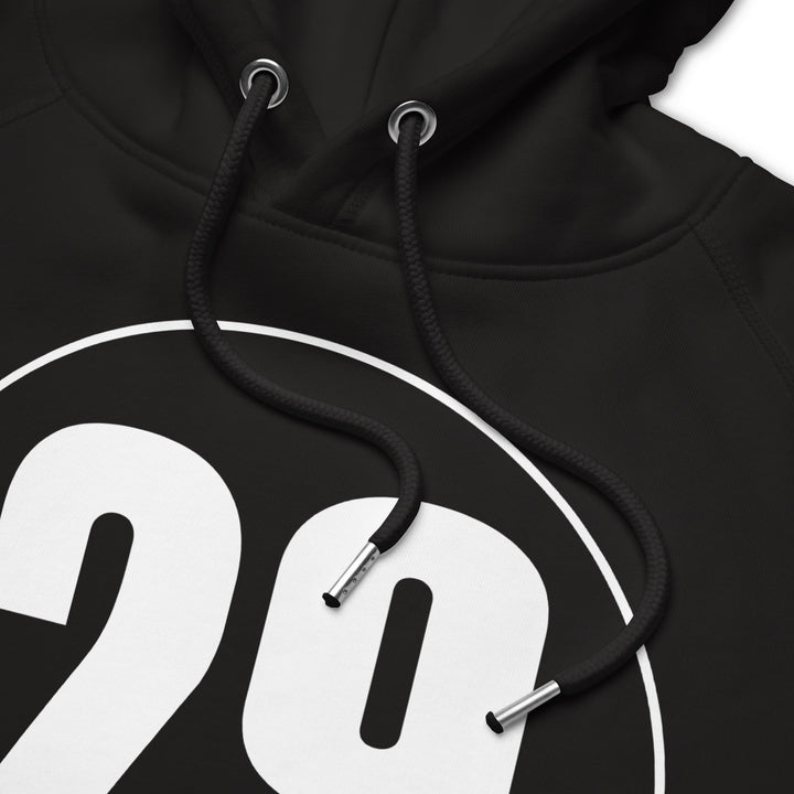 Unisex pullover hoodie: White on Black 29