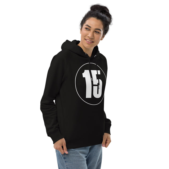 Unisex pullover hoodie: White on Black 15