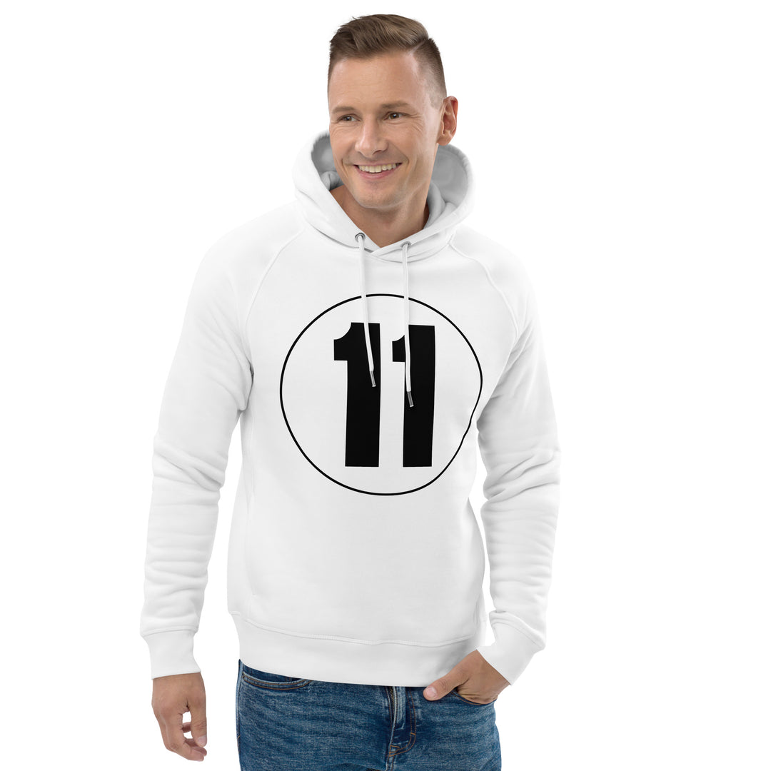 Unisex pullover hoodie: Black on White 11