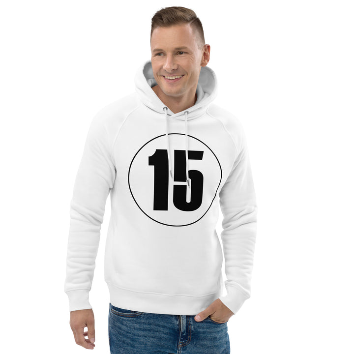 Unisex pullover hoodie: Black on White 15