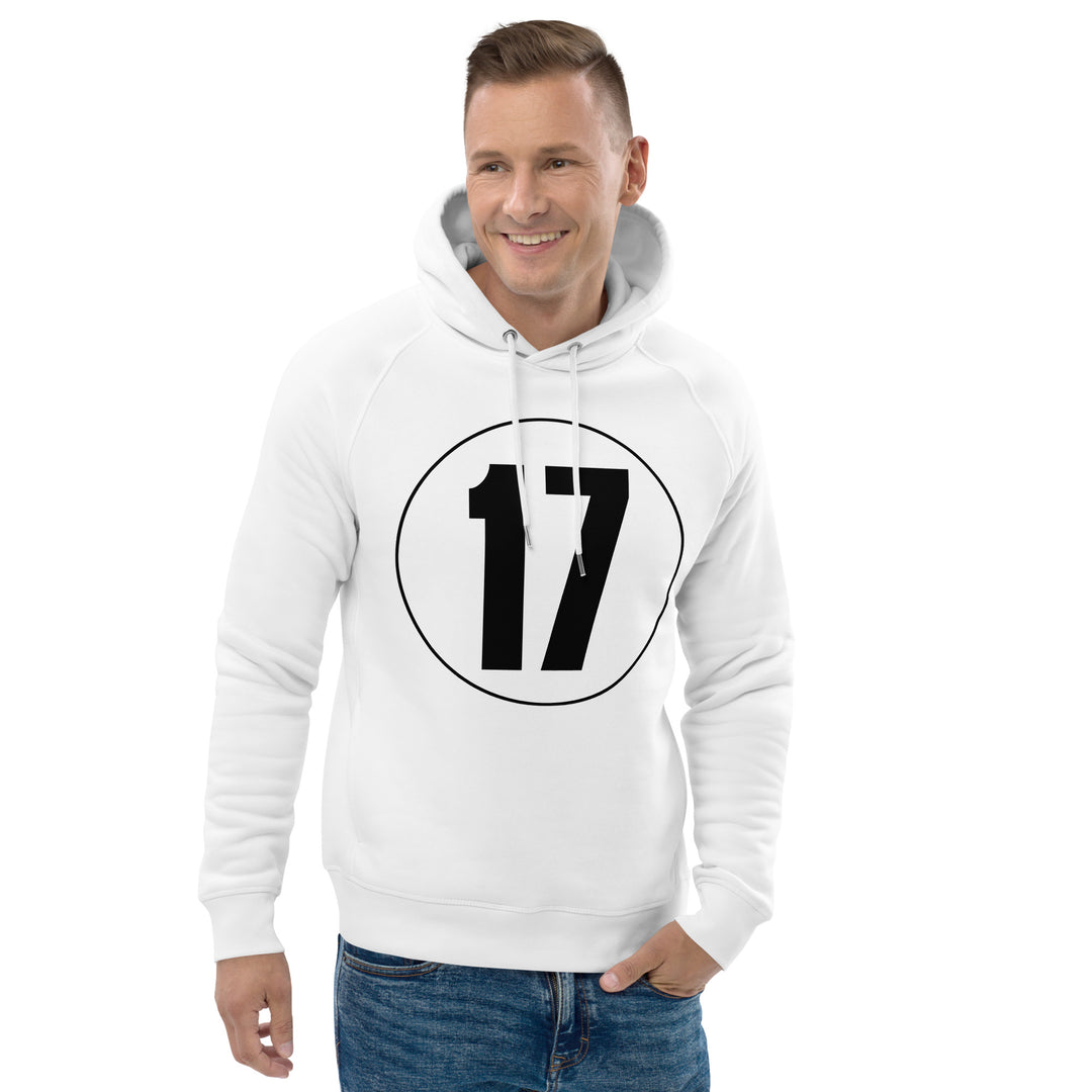 Unisex pullover hoodie: Black on White 17