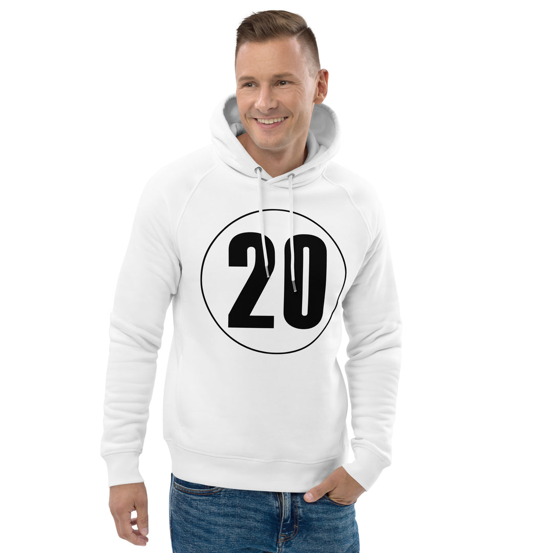 Unisex pullover hoodie: Black on White 20