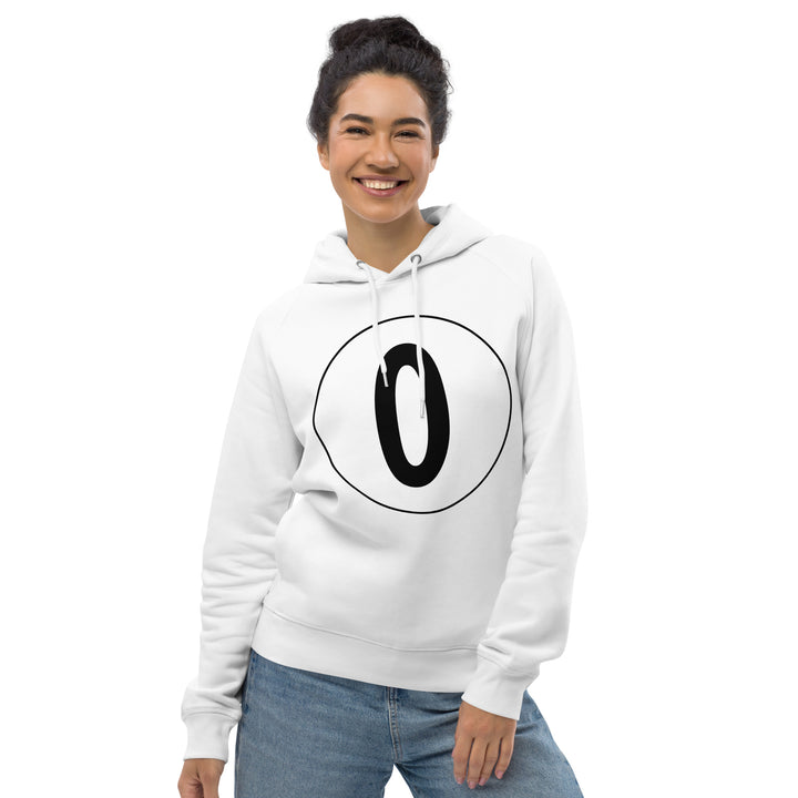 Unisex pullover hoodie: Black on White 0