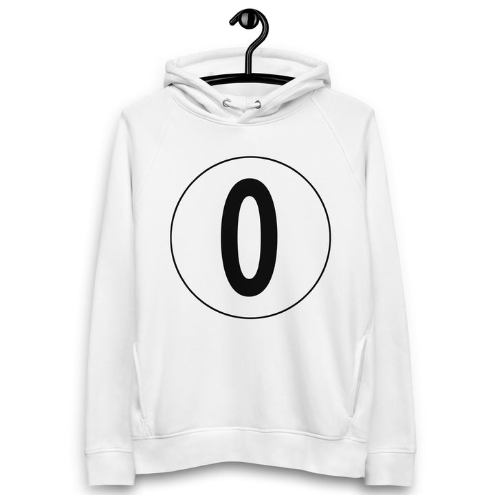 Unisex pullover hoodie: Black on White 0