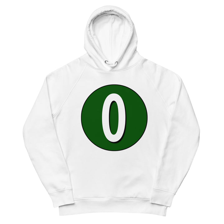 Unisex pullover hoodie: White on Hunter Green 0