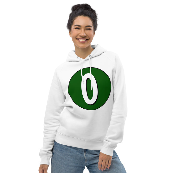 Unisex pullover hoodie: White on Hunter Green 0