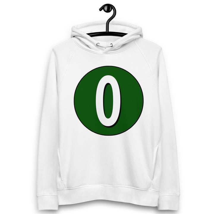 Unisex pullover hoodie: White on Hunter Green 0