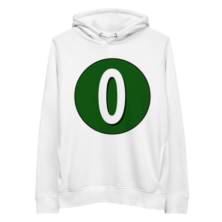 Unisex pullover hoodie: White on Hunter Green 0