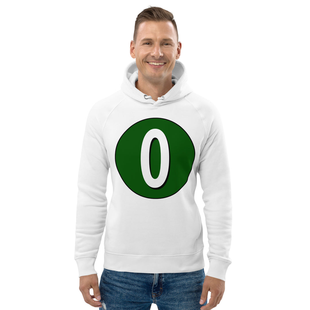 Unisex pullover hoodie: White on Hunter Green 0