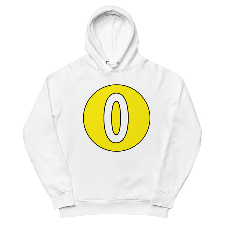 Unisex pullover hoodie: White on Yellow 0