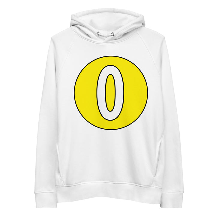 Unisex pullover hoodie: White on Yellow 0