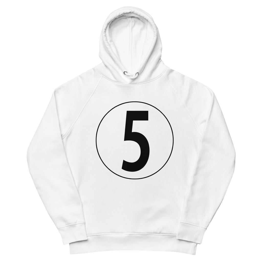 Unisex pullover hoodie: Black on White 5