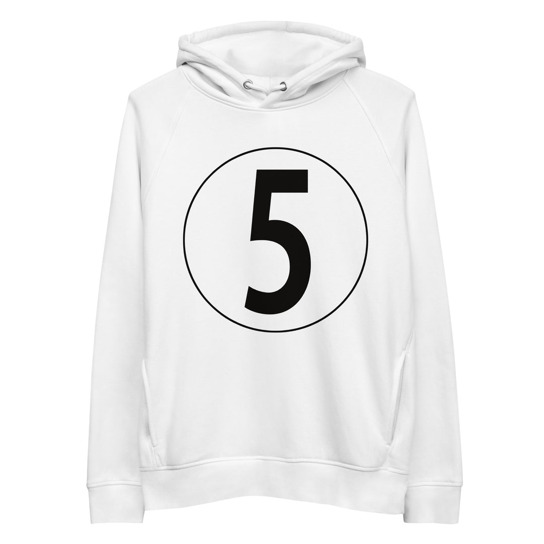 Unisex pullover hoodie: Black on White 5