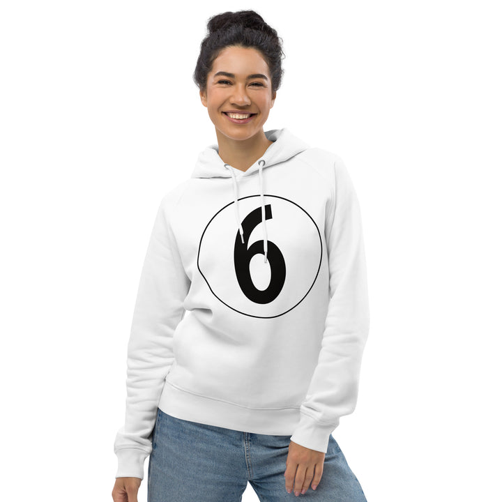 Unisex pullover hoodie: Black on White 6