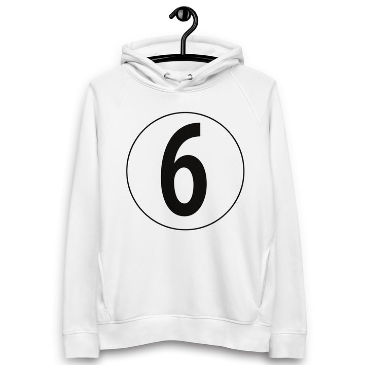 Unisex pullover hoodie: Black on White 6