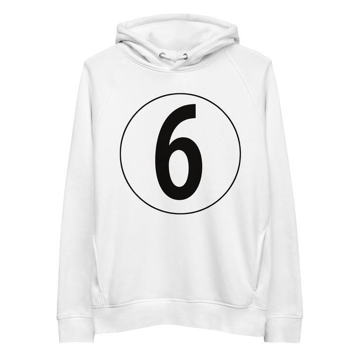 Unisex pullover hoodie: Black on White 6