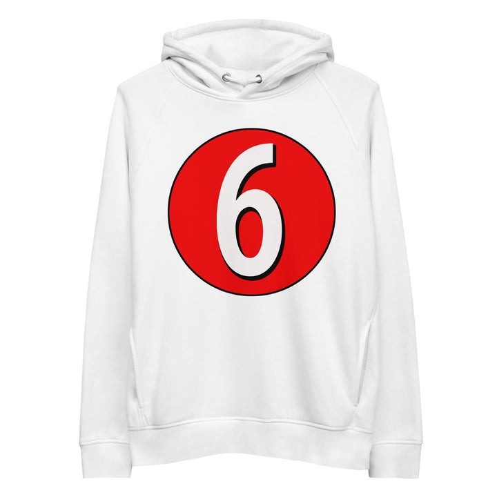 Unisex pullover hoodie: White in Red 6