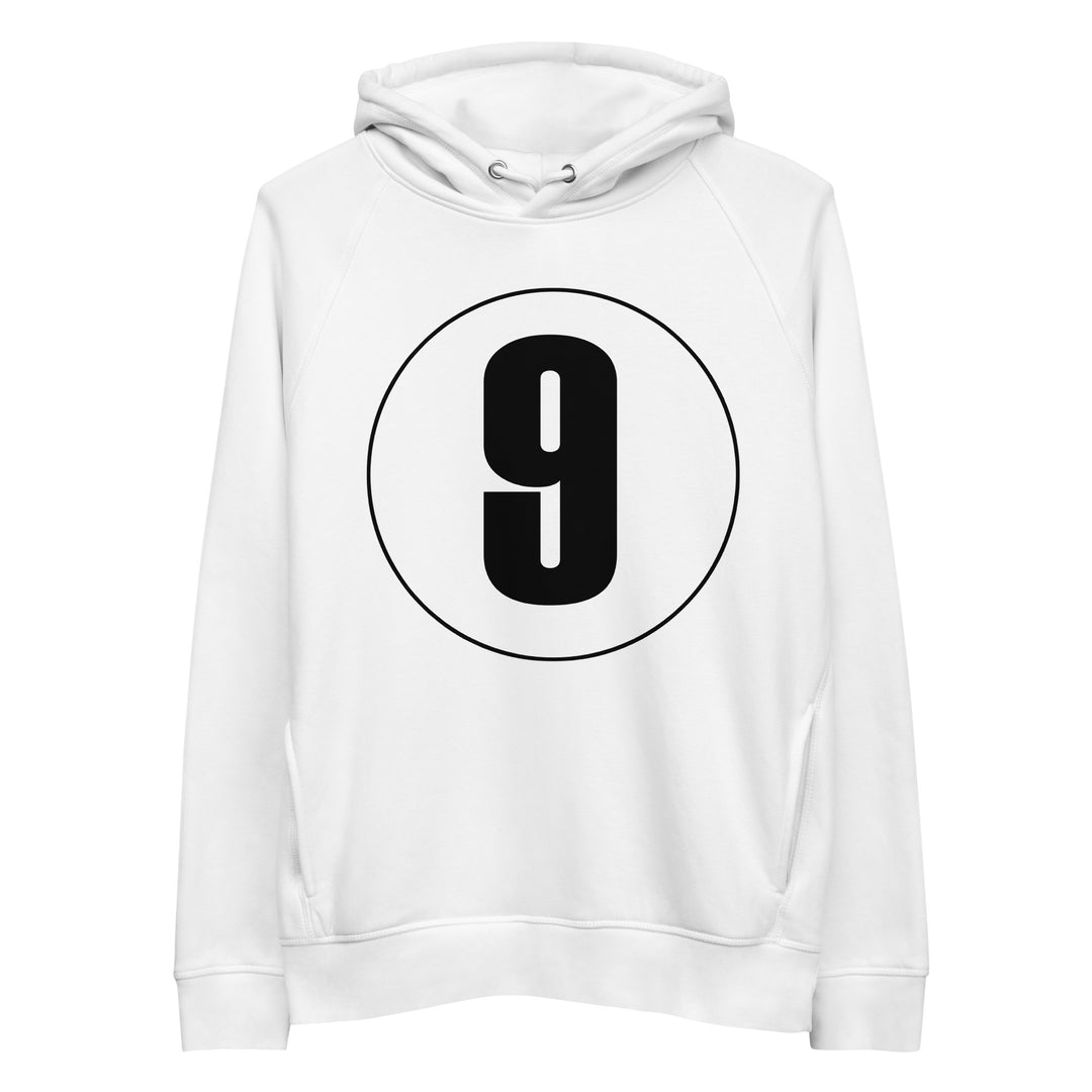 Unisex pullover hoodie: Black on White 9