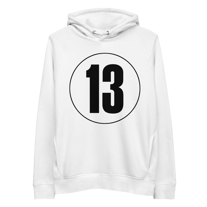 Unisex pullover hoodie: Black on White 13