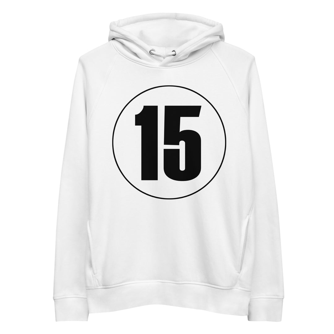 Unisex pullover hoodie: Black on White 15