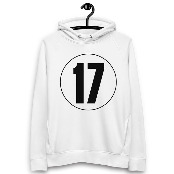 Unisex pullover hoodie: Black on White 17