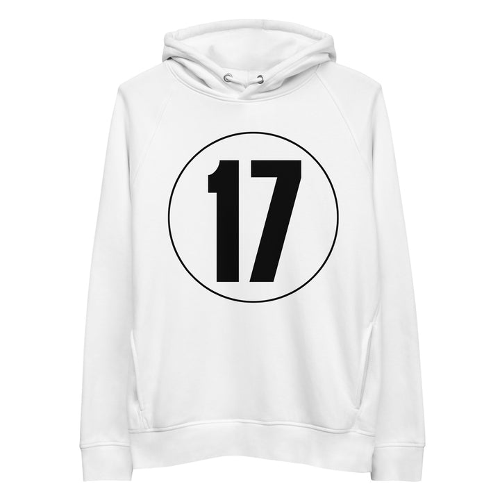 Unisex pullover hoodie: Black on White 17