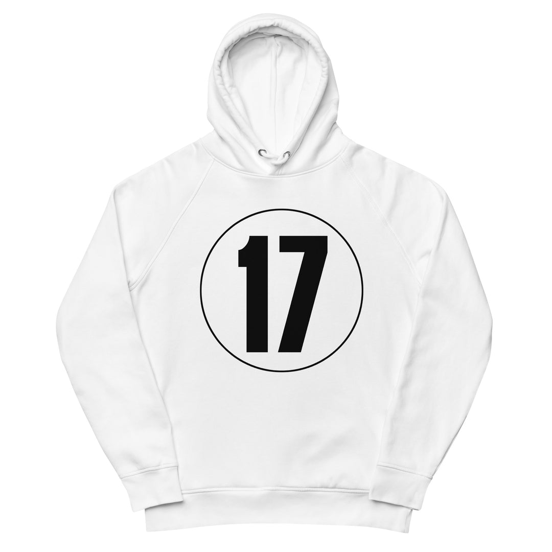 Unisex pullover hoodie: Black on White 17