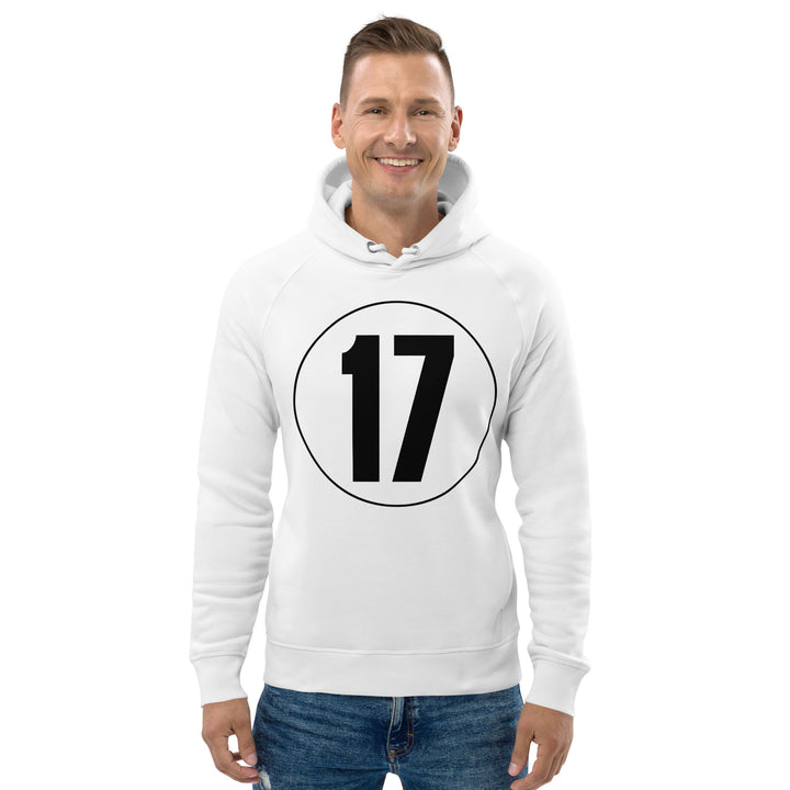 Unisex pullover hoodie: Black on White 17