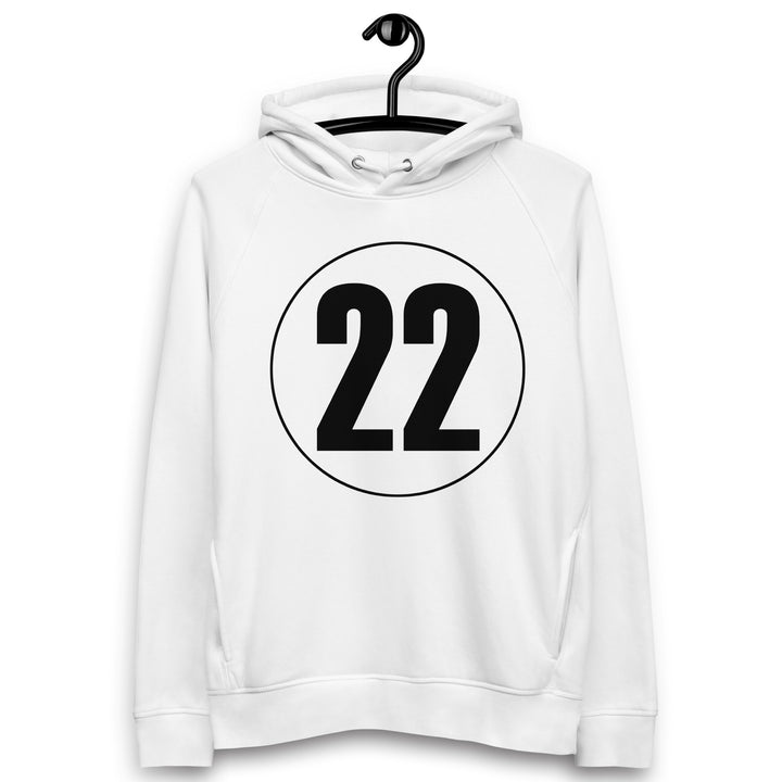 Unisex pullover hoodie: Black on White 22