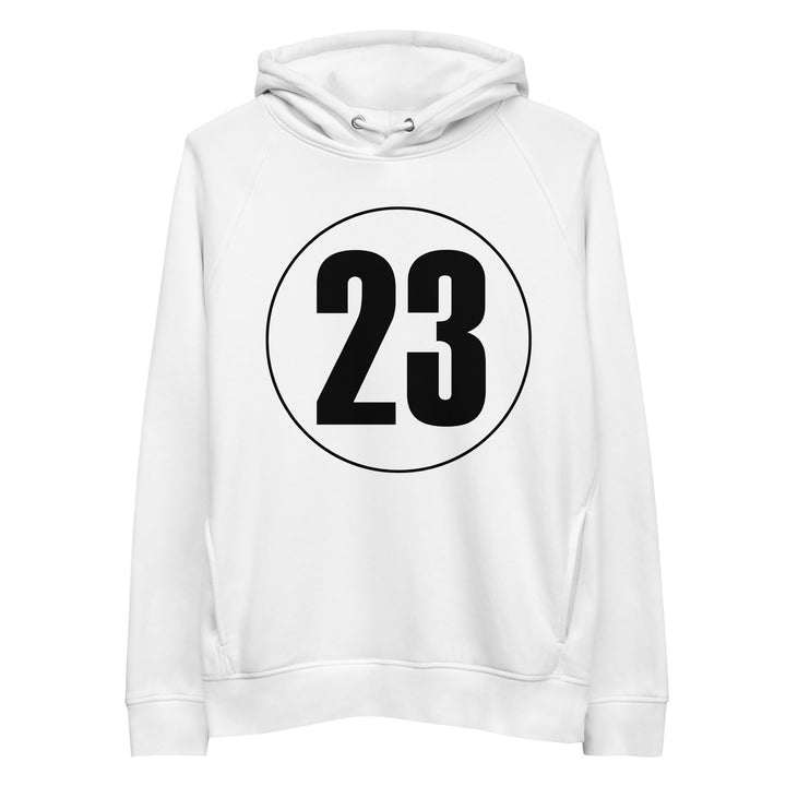 Unisex pullover hoodie: Black on White 23