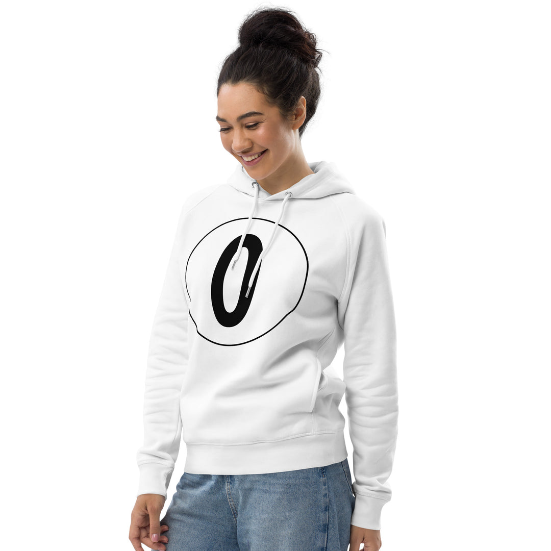 Unisex pullover hoodie: Black on White 0