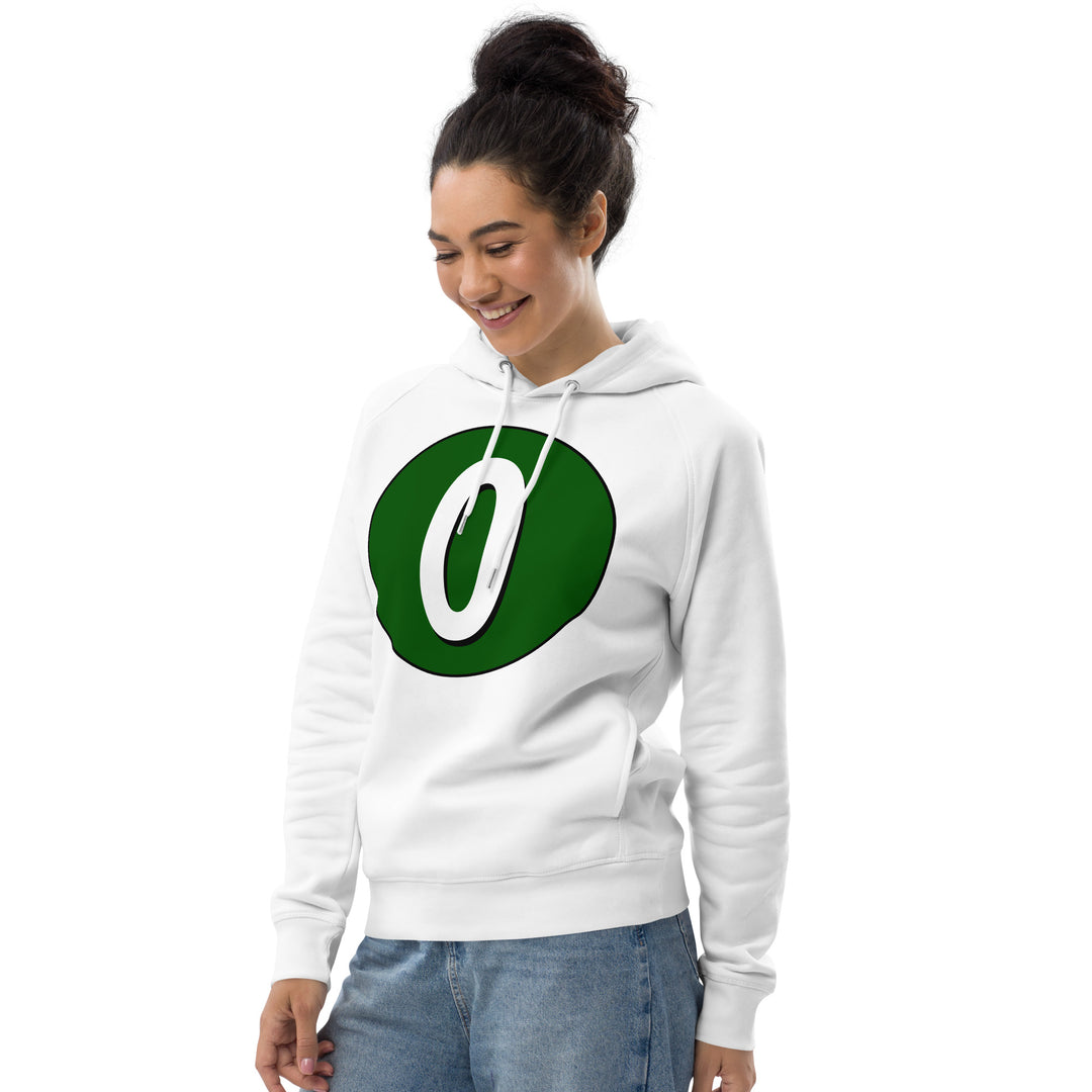 Unisex pullover hoodie: White on Hunter Green 0