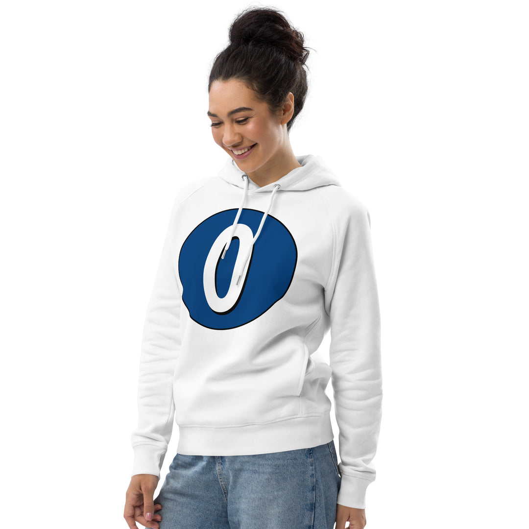 Unisex pullover hoodie: White on Navy Blue 0