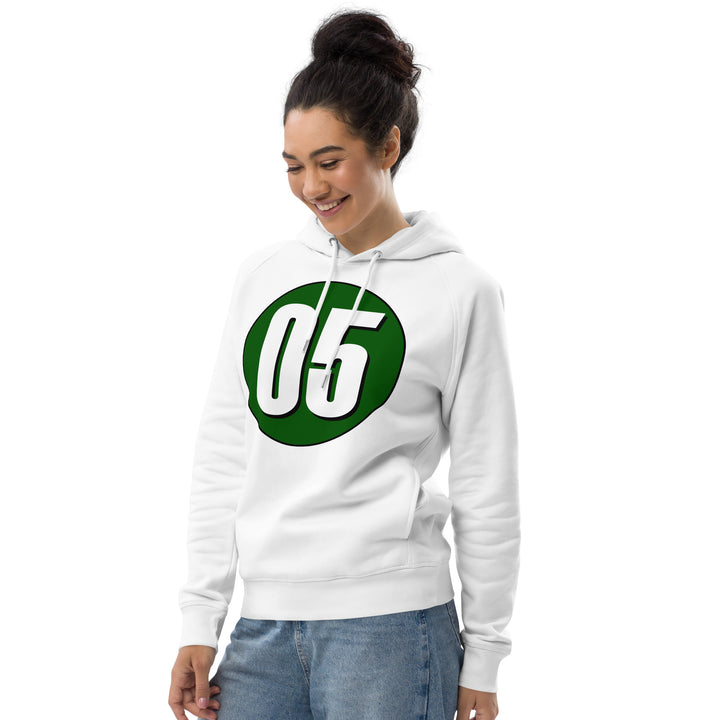 Unisex pullover hoodie: White on Hunter Green 05