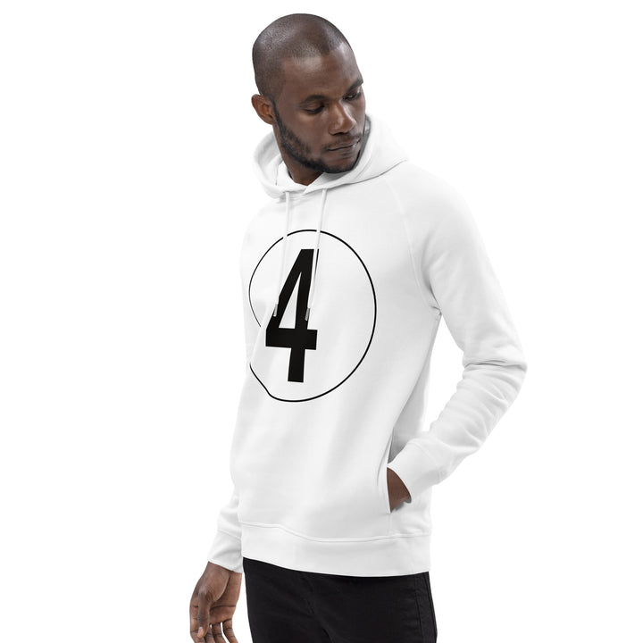 Unisex pullover hoodie: Black on White 4