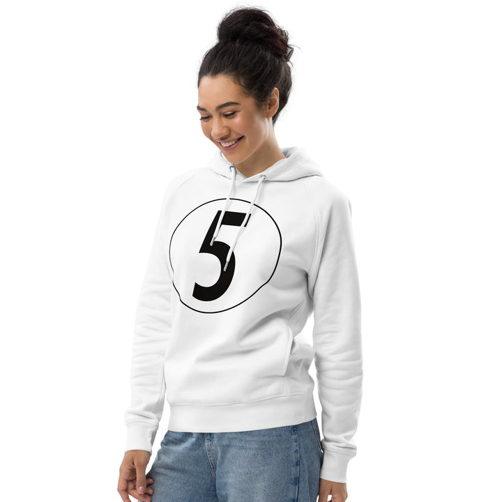 Unisex pullover hoodie: Black on White 5