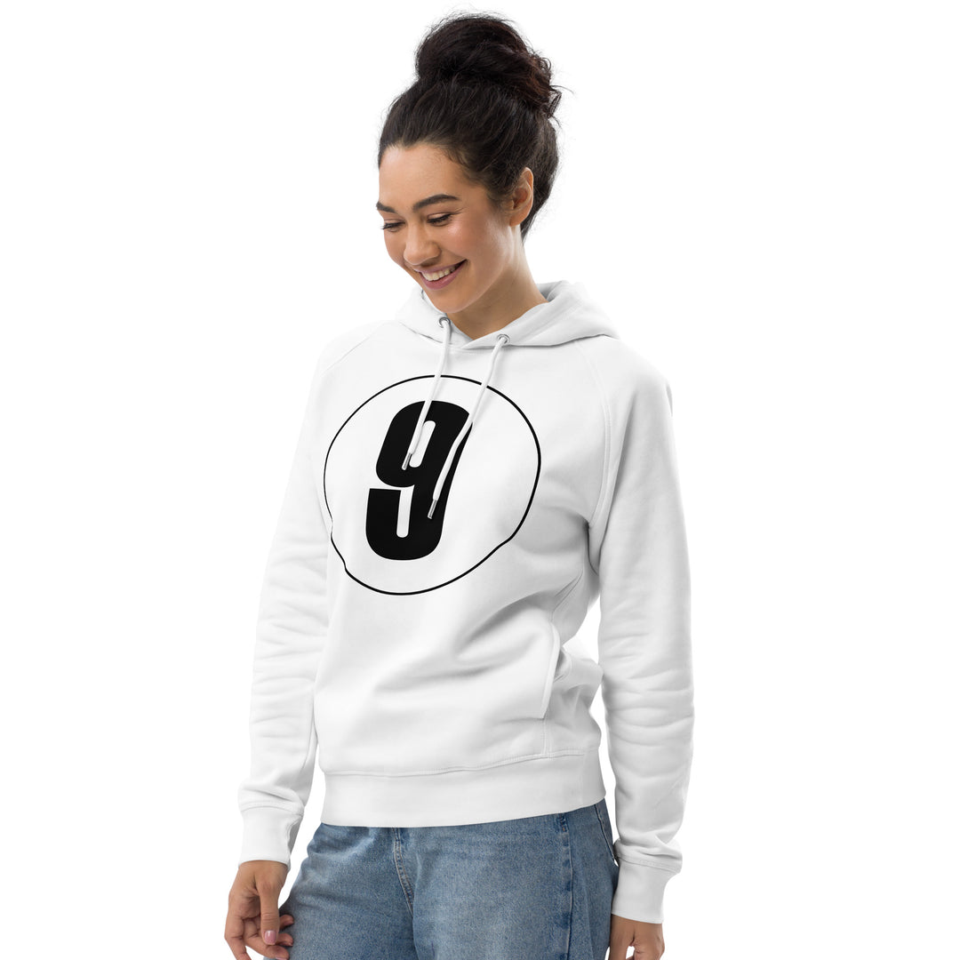 Unisex pullover hoodie: Black on White 9