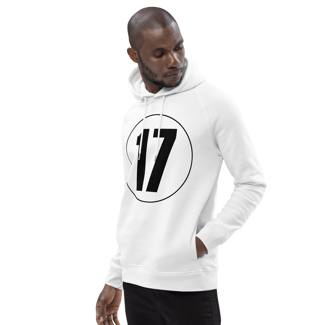 Unisex pullover hoodie: Black on White 17