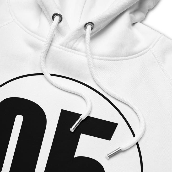 Unisex pullover hoodie: Black on White 05